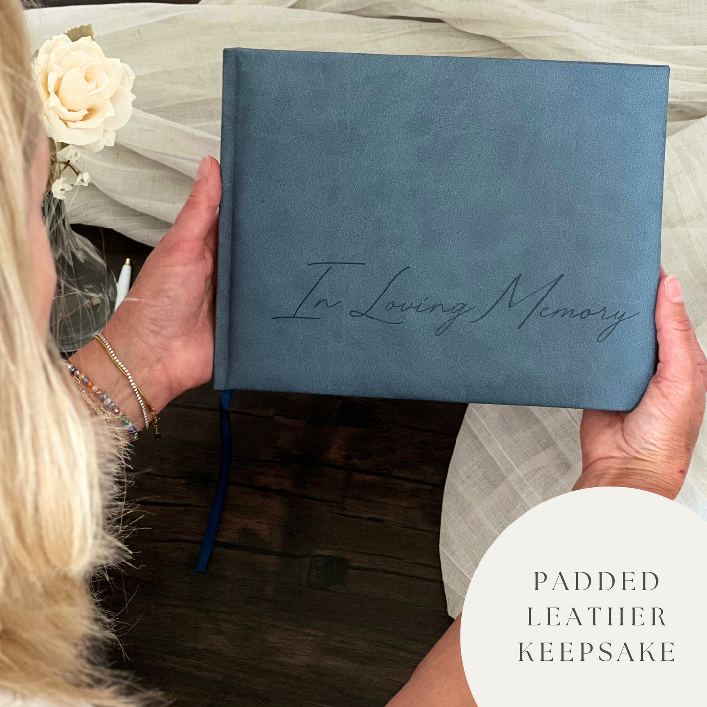Funeral Guest Books (Navy)