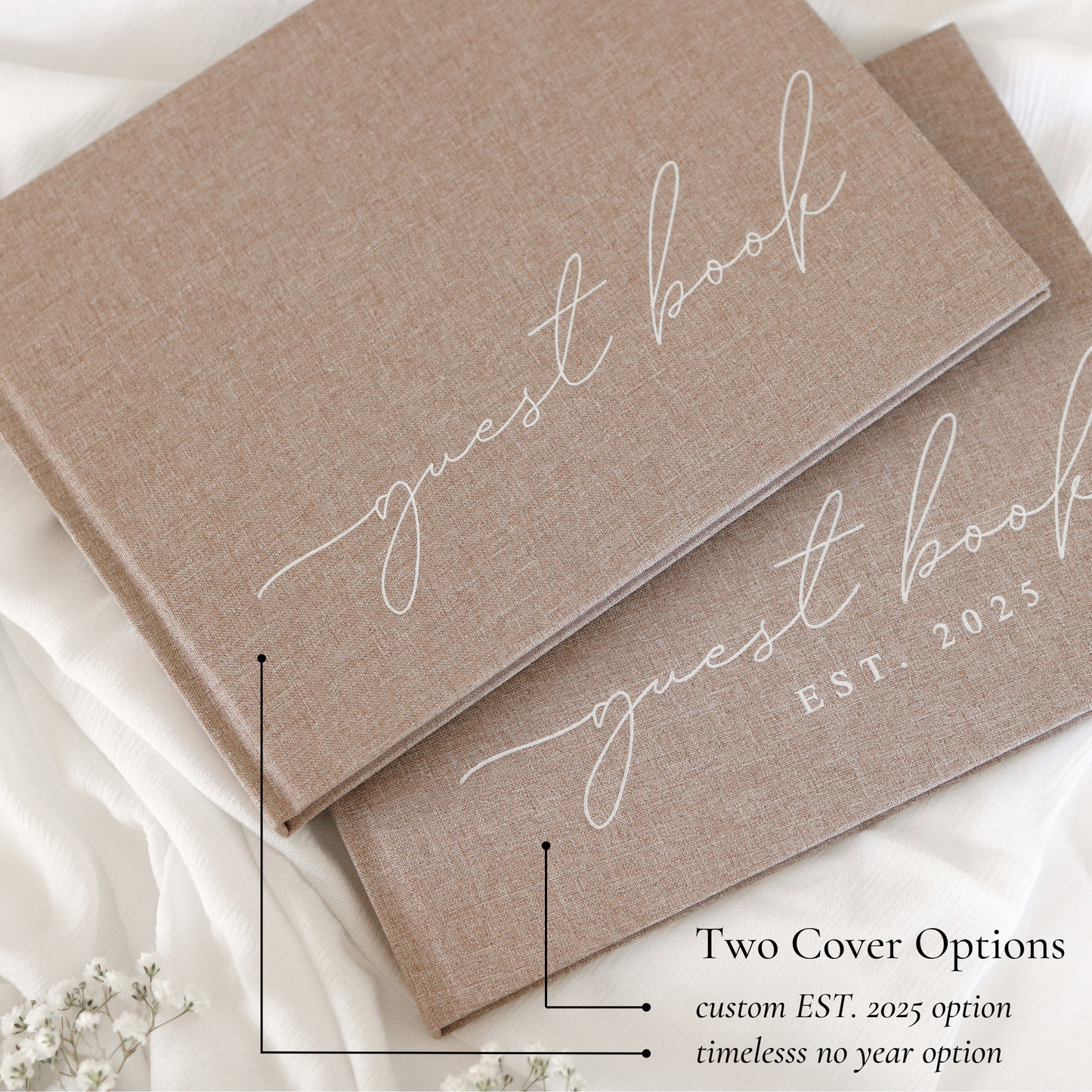 Wedding Guest Books (Taupe)