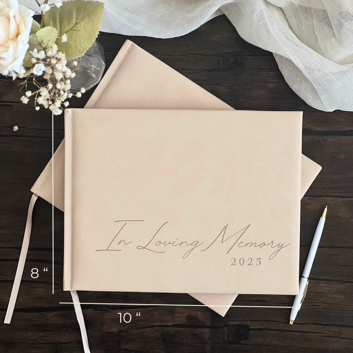 Funeral Guest Books (Tan)