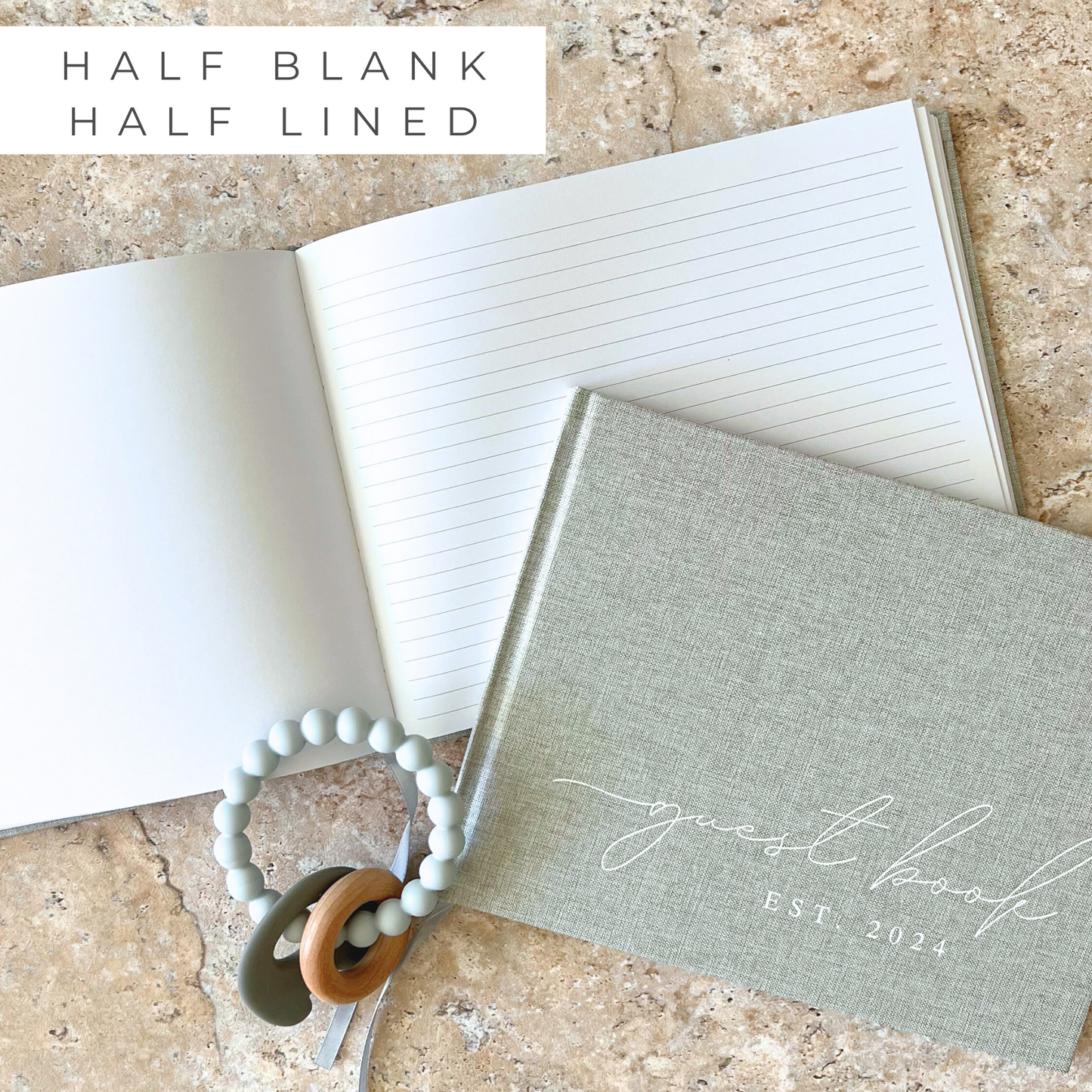 Baby Shower Guest Books (Grey)