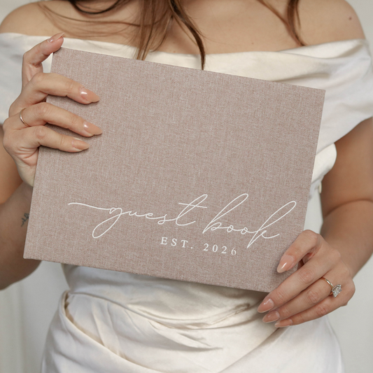 Wedding Guest Books (Taupe)
