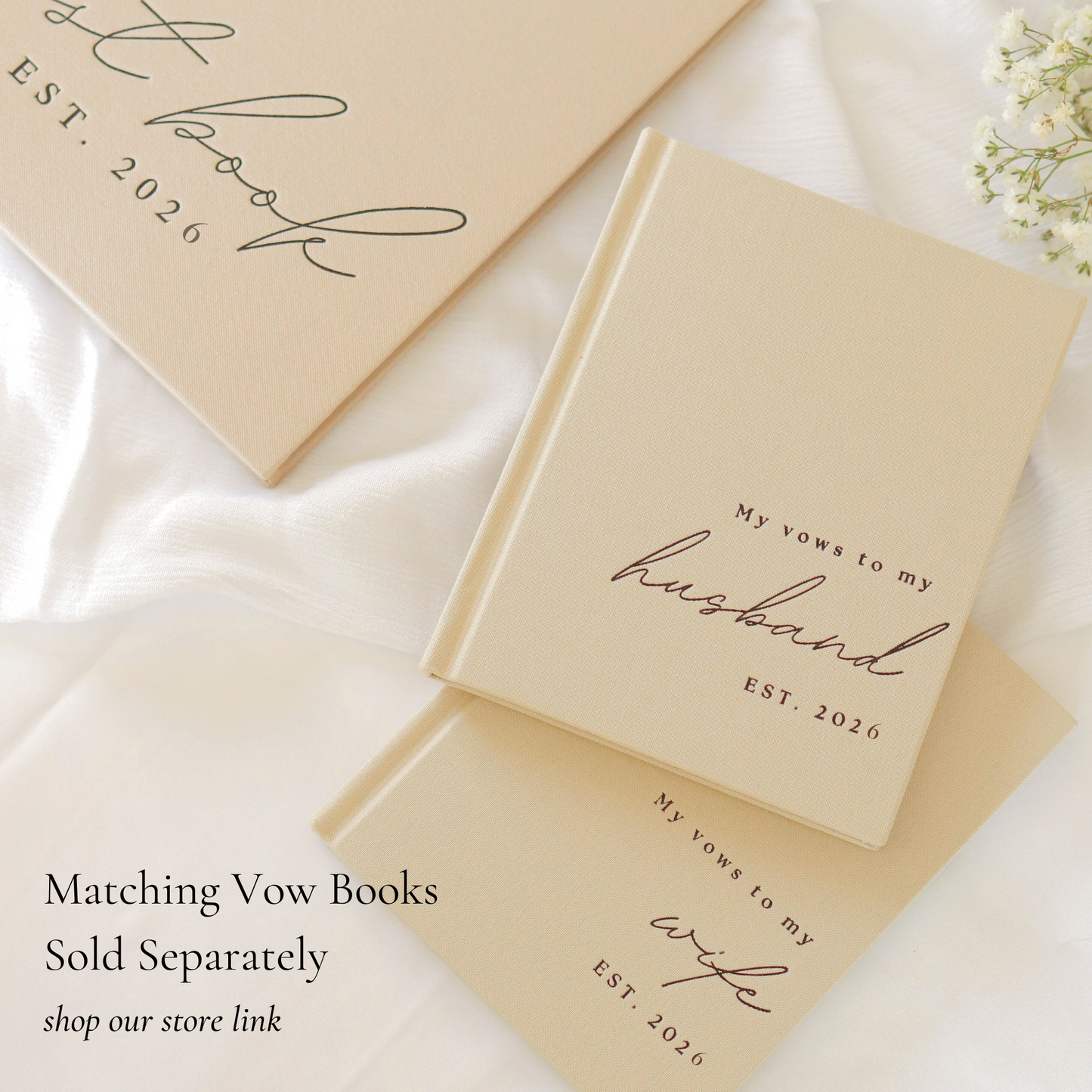 Wedding Guest Books (Beige)