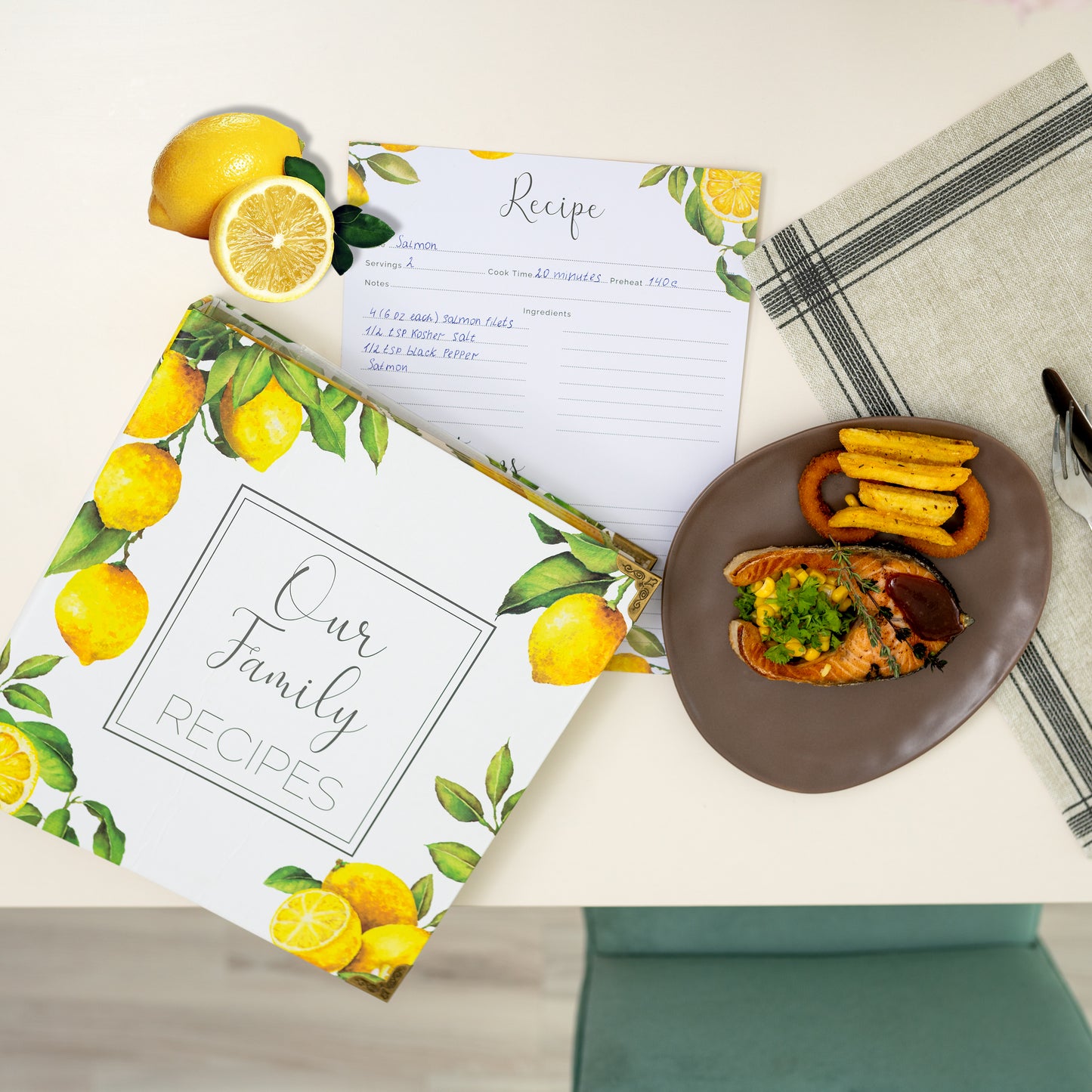 Recipe Binder - Lemon