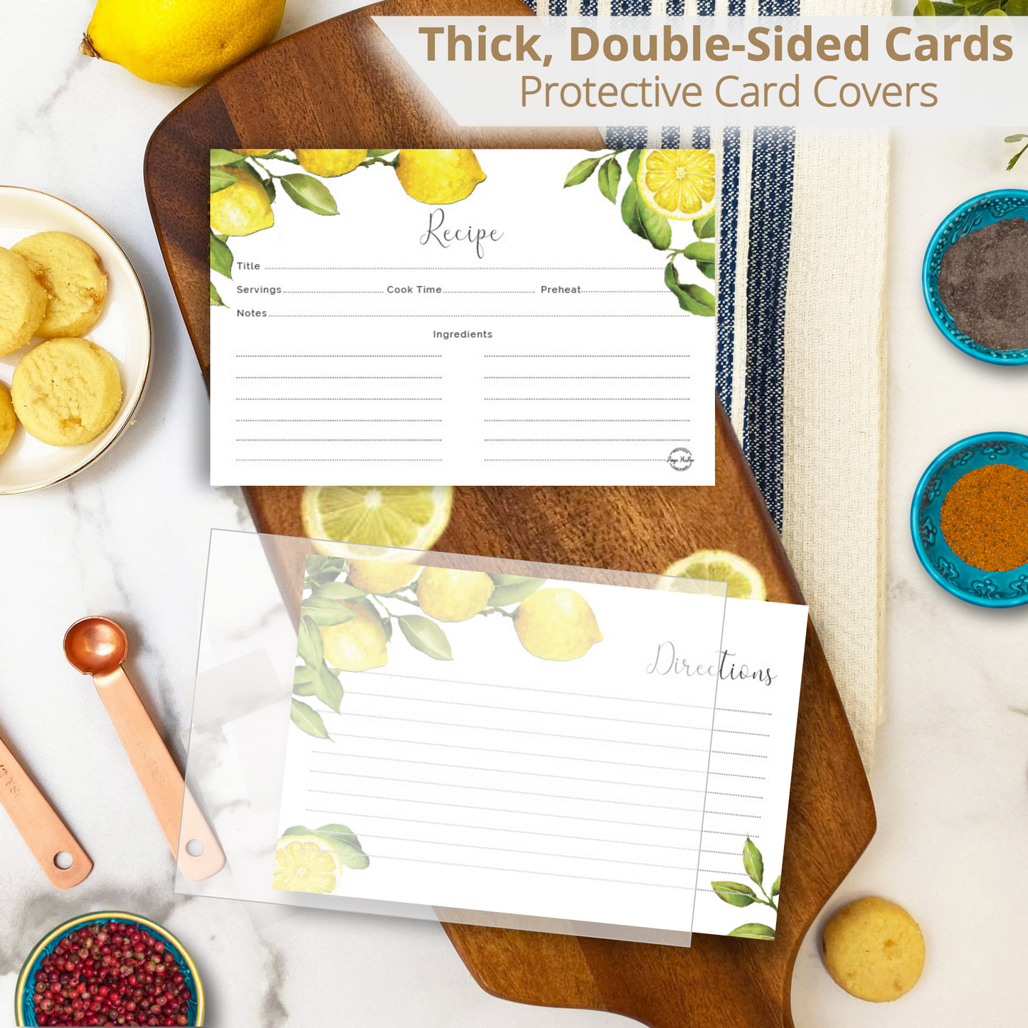 4x6" Recipe Cards & Covers