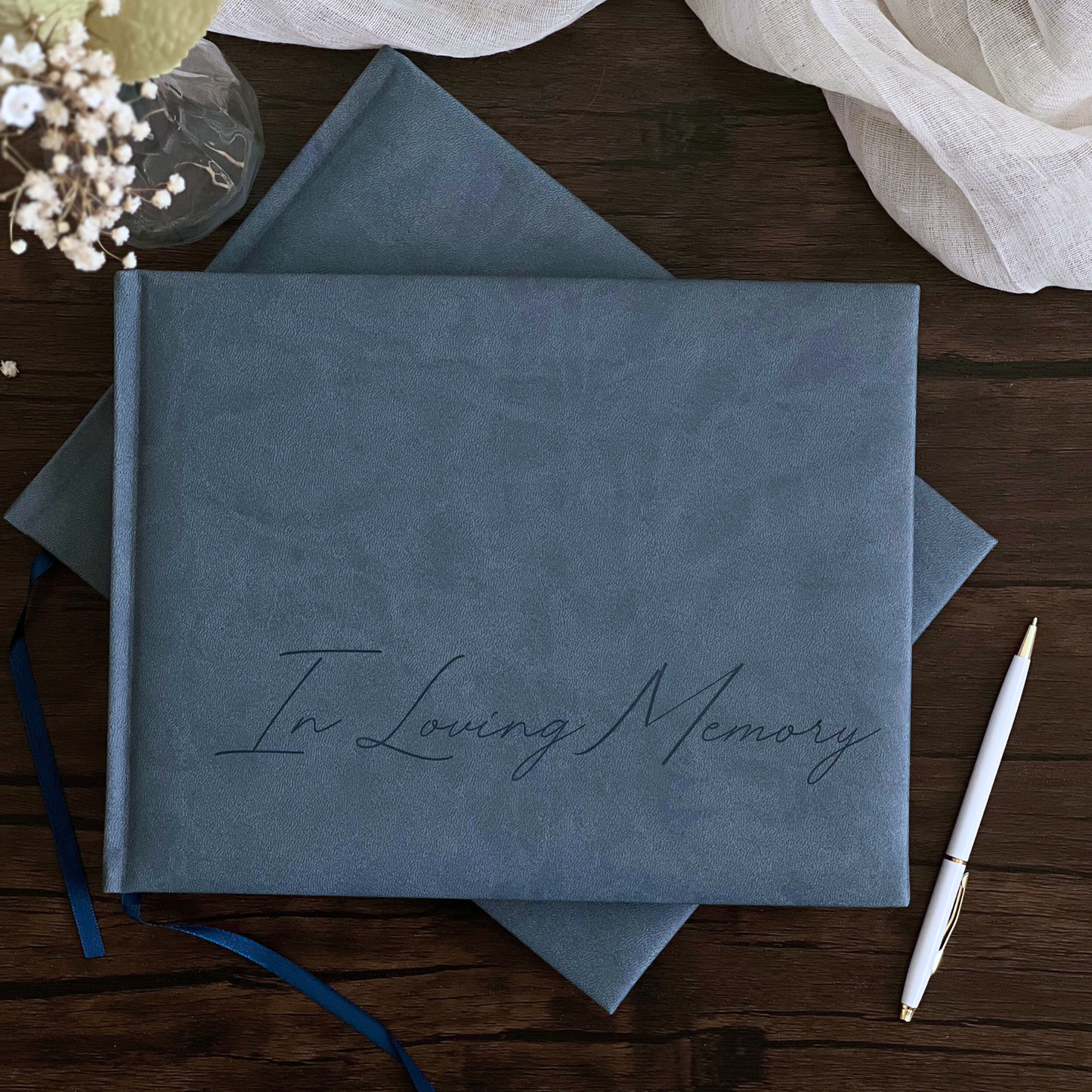 Funeral Guest Books (Navy)