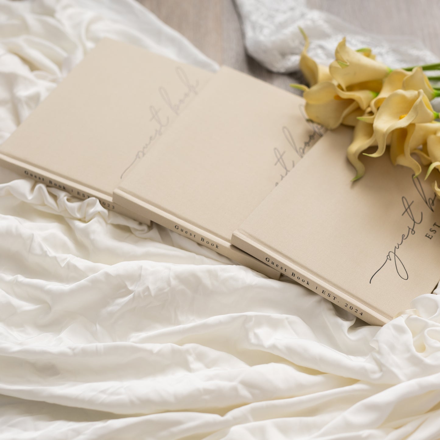 Wedding Guest Books (Beige)