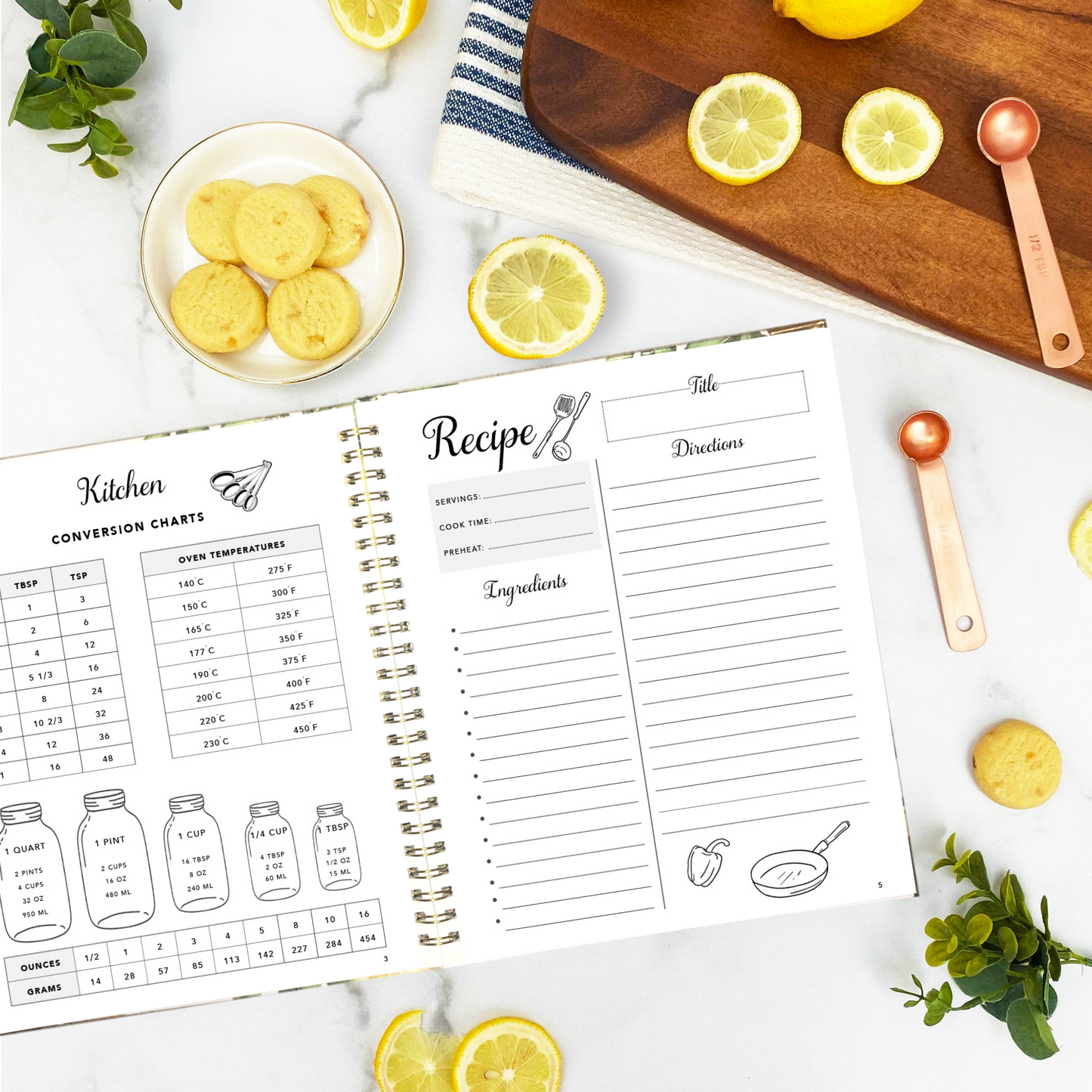 Spiral Family Recipe Book - Lemon