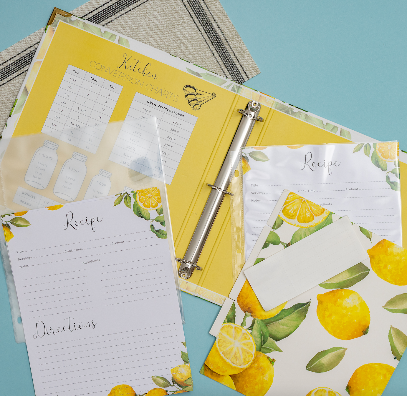 Recipe Binder - Lemon