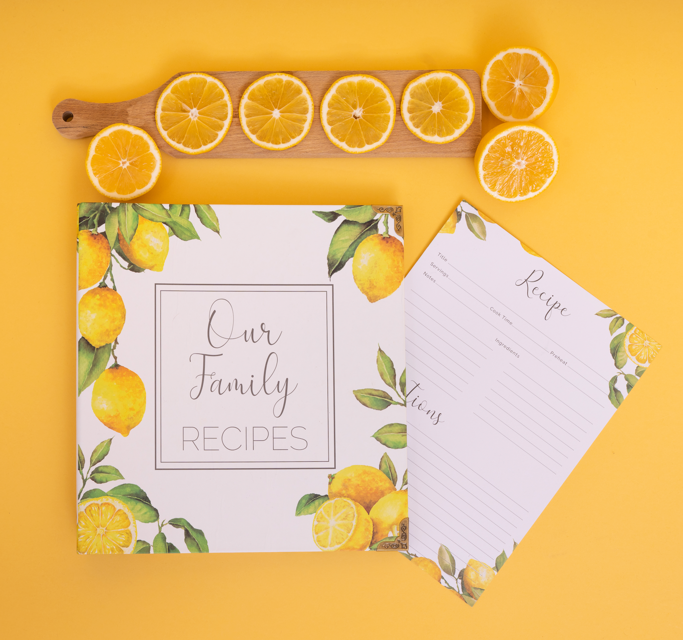 Recipe Binder - Lemon