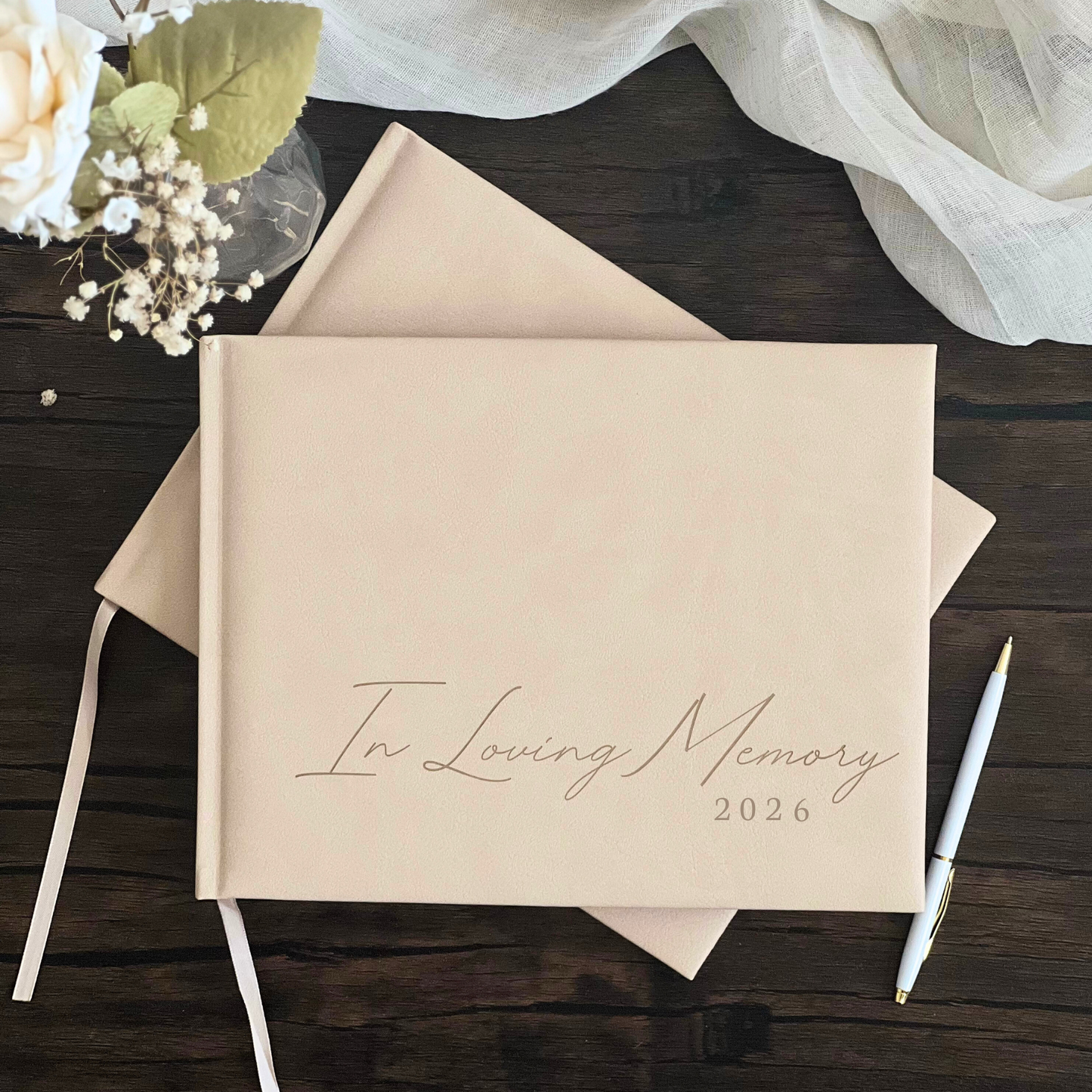 Funeral Guest Books (Tan)